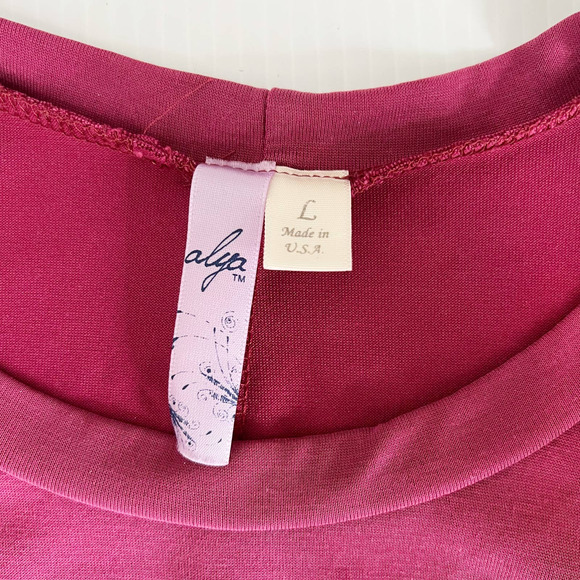 Alya Francesca's Pink Short Sleeve Crewneck Mini Dress Women's Size Large L - Picture 5 of 7